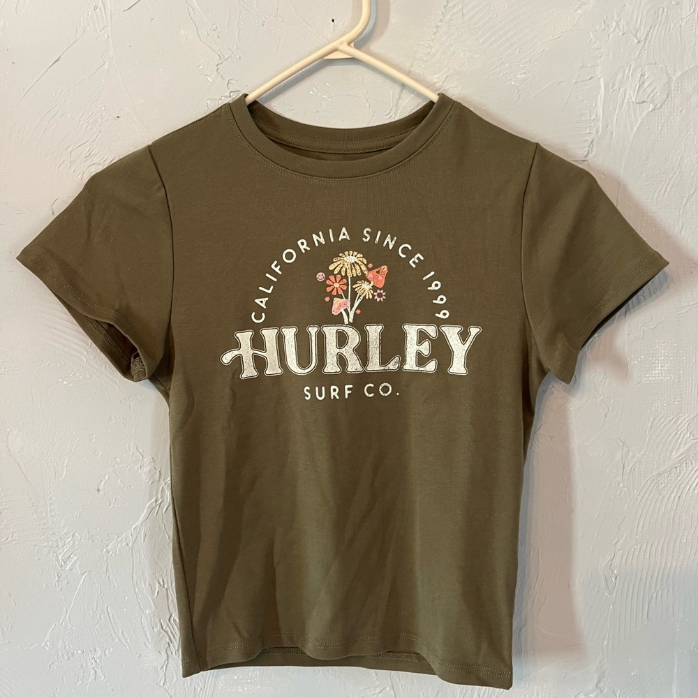 Hurley Olive Green Baby Tee